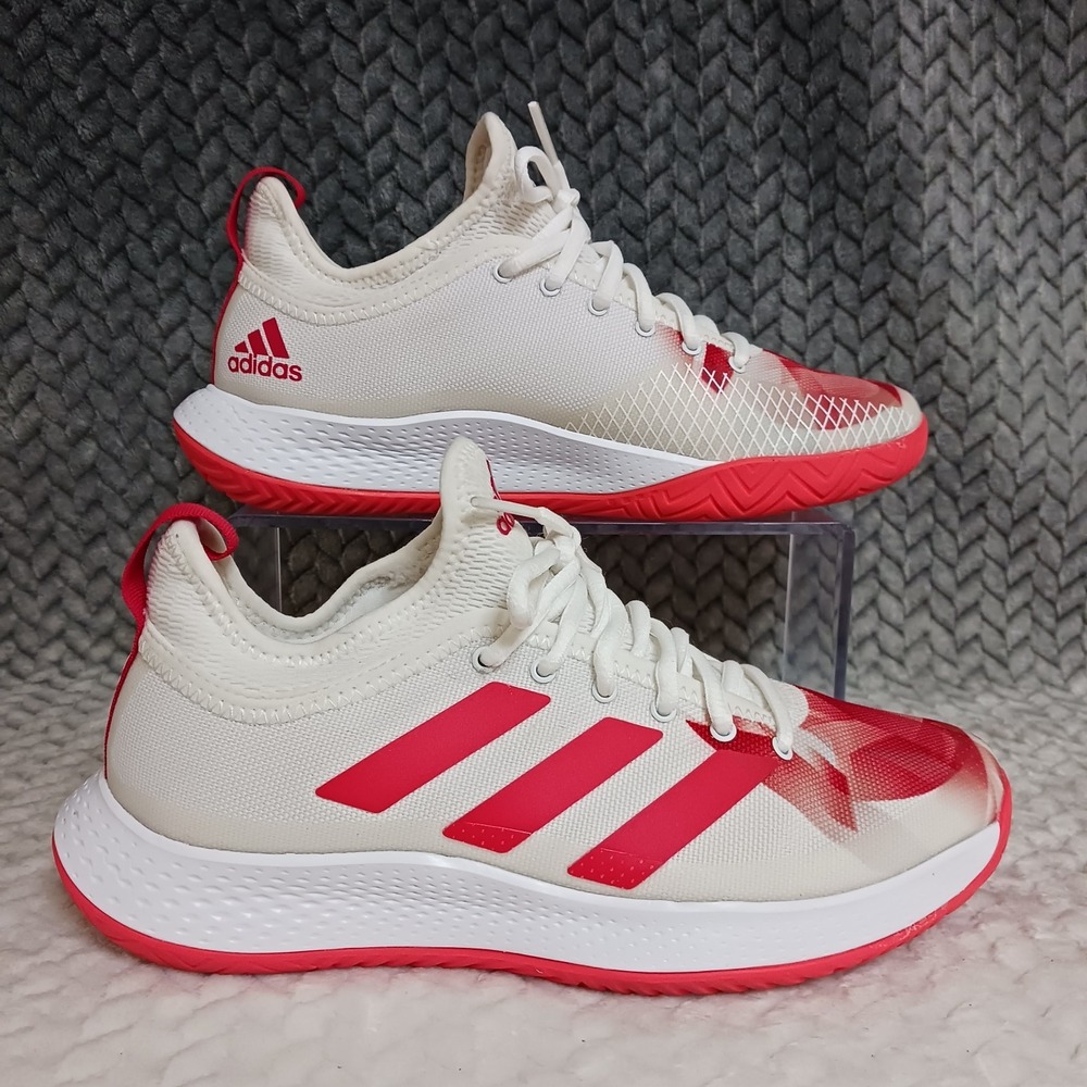 Adidas Defiant Generation White Red Women's Tennis Sneakers Shoes Size 6
